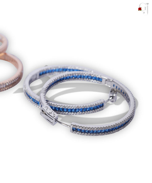 SILVER HOOPS EARRINGS